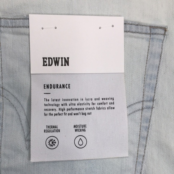 Edwin Women's Maddox Cropped Light Wash Jeans New - Picture 9 of 11